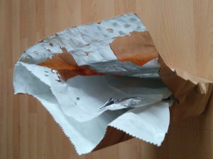 Sandwich-Verpackung: Papier-Alu-Papier